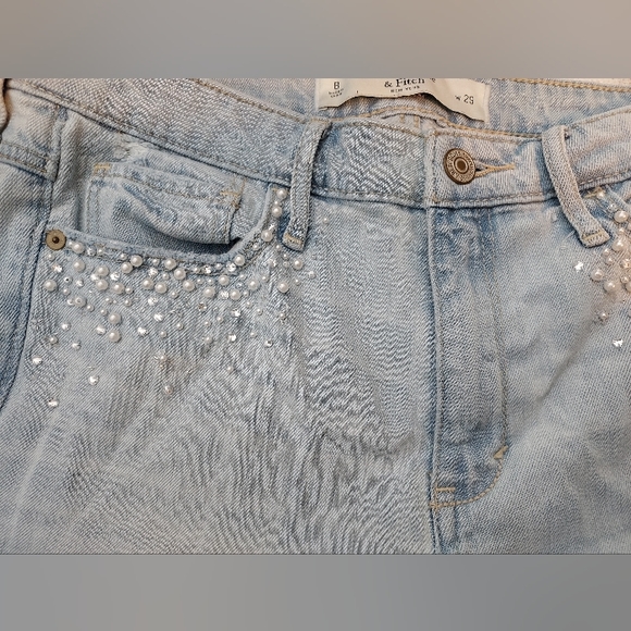 Abercrombie & Fitch Light Color Jeans Size 8 - Picture 4 of 8